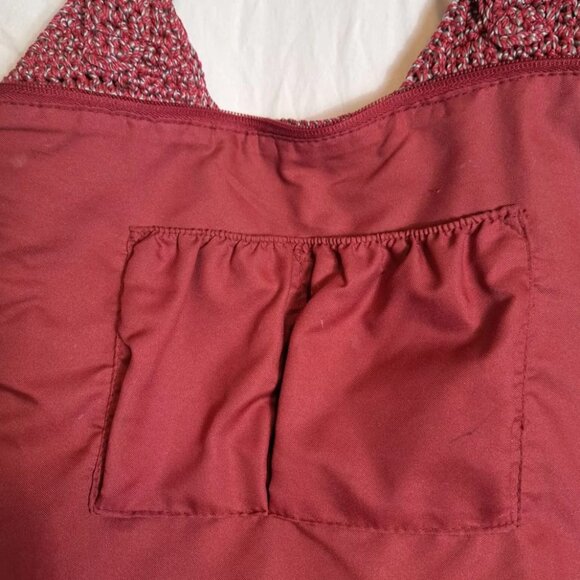 The Sak Satchel Hobo Shoulder Bag Crochet Knit Rainbow Colors‎ Boho Bohemian - Picture 10 of 12